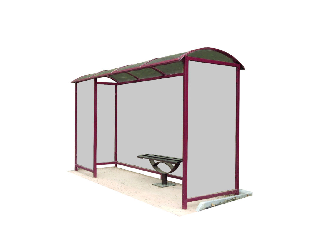 Abris bus aluminium et verre Varoform