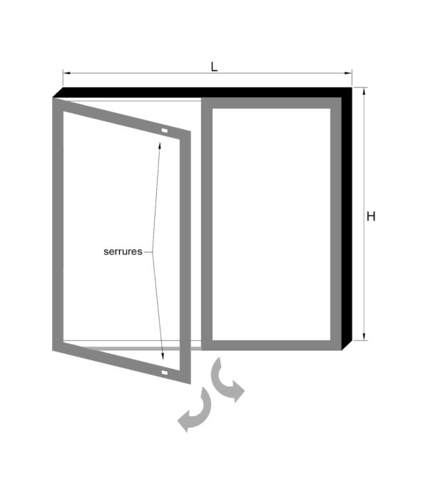 vitrine d'affichage extérieure