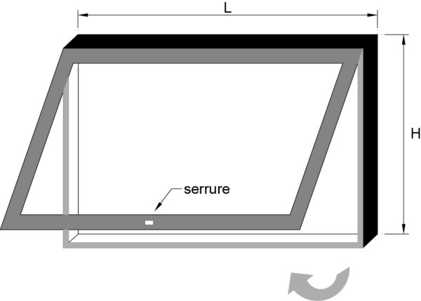 vitrine d'affichage extérieure